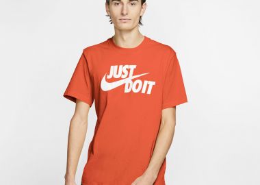 NIKE SPORTSWEAR `JUST DO IT` SWOOSH TEE ΠΟΡΤΟΚΑΛΙ - NIKE - 